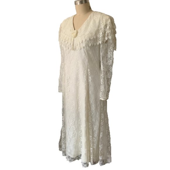 Jessica McClintock Ivory Lace Dress -15/16